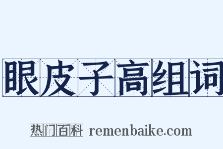 眼皮子高组词是什么意思的图片